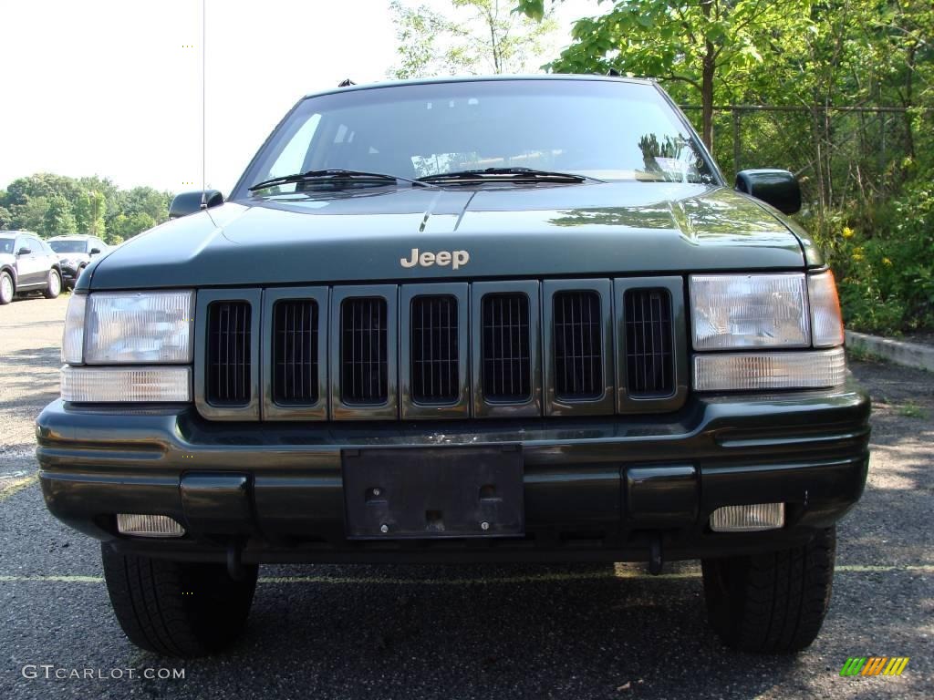 1997 Grand Cherokee Orvis 4x4 - Moss Green Pearl / Camel photo #2