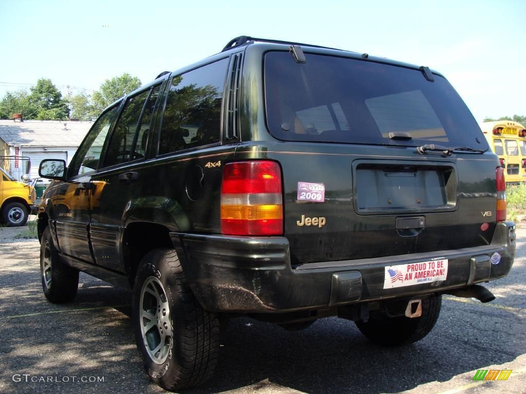 1997 Grand Cherokee Orvis 4x4 - Moss Green Pearl / Camel photo #4