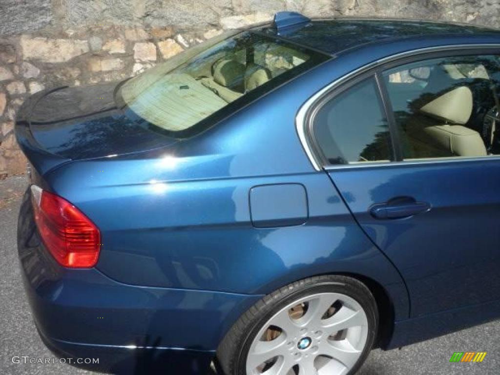 2006 3 Series 330i Sedan - Mystic Blue Metallic / Beige photo #16