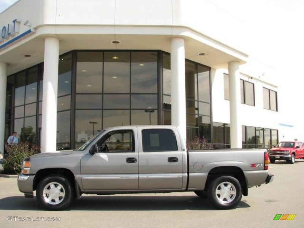 2007 Sierra 1500 Classic SLE Crew Cab 4x4 - Silver Birch Metallic / Dark Titanium photo #1