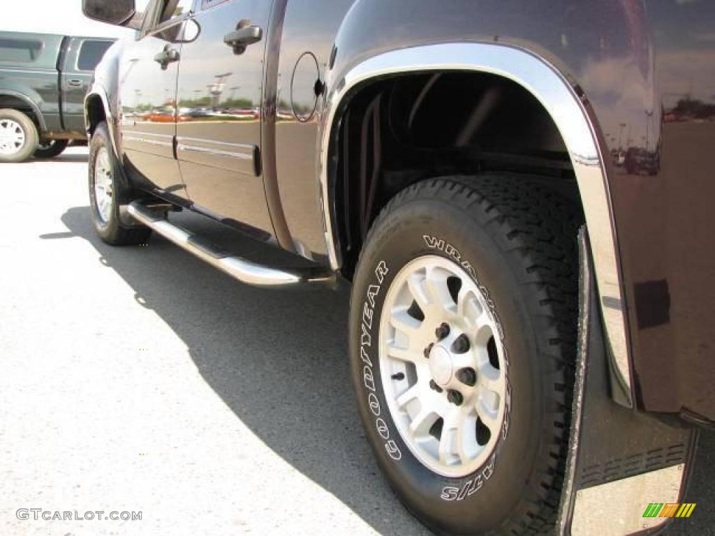 2008 Sierra 1500 SLE Crew Cab 4x4 - Dark Crimson Metallic / Light Titanium photo #7
