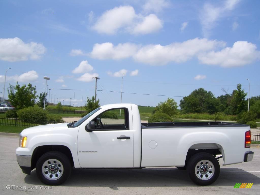 2008 Sierra 1500 Regular Cab - Summit White / Dark Titanium photo #2