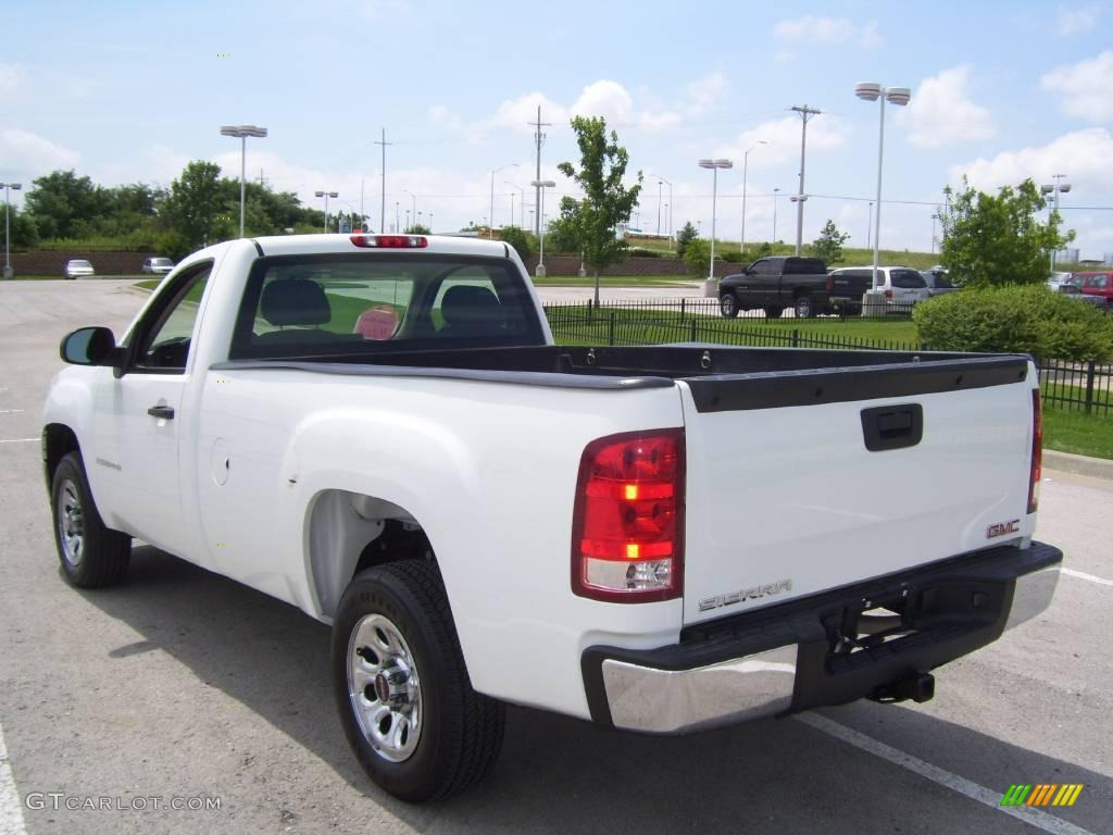2008 Sierra 1500 Regular Cab - Summit White / Dark Titanium photo #3