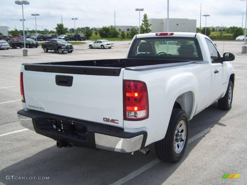 2008 Sierra 1500 Regular Cab - Summit White / Dark Titanium photo #5