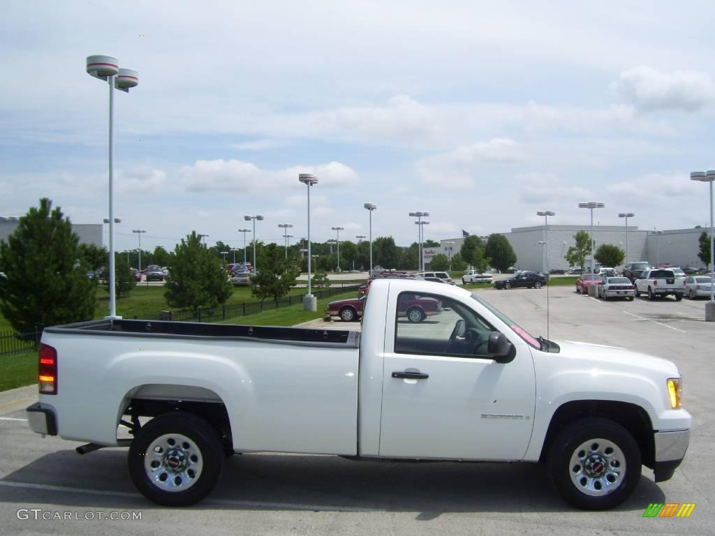 2008 Sierra 1500 Regular Cab - Summit White / Dark Titanium photo #6
