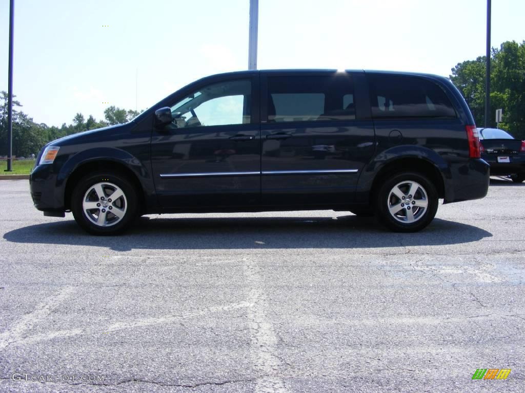 2008 Grand Caravan SXT - Modern Blue Pearl / Medium Slate Gray/Light Shale photo #5