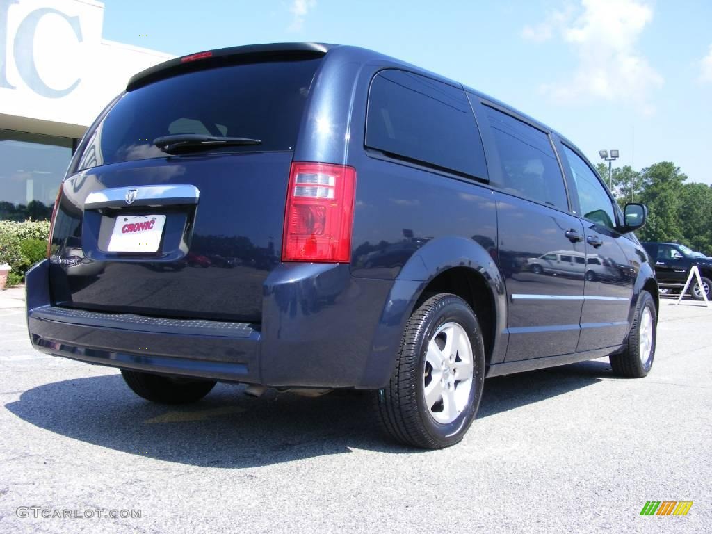 2008 Grand Caravan SXT - Modern Blue Pearl / Medium Slate Gray/Light Shale photo #8