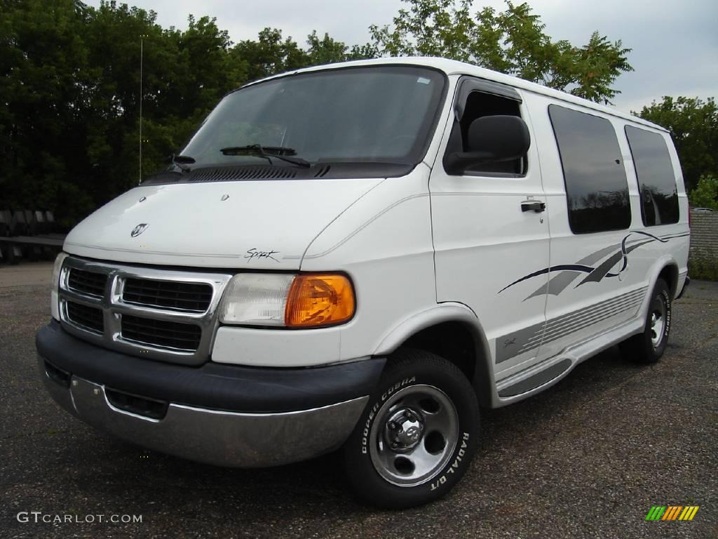 Bright White Dodge Ram Van