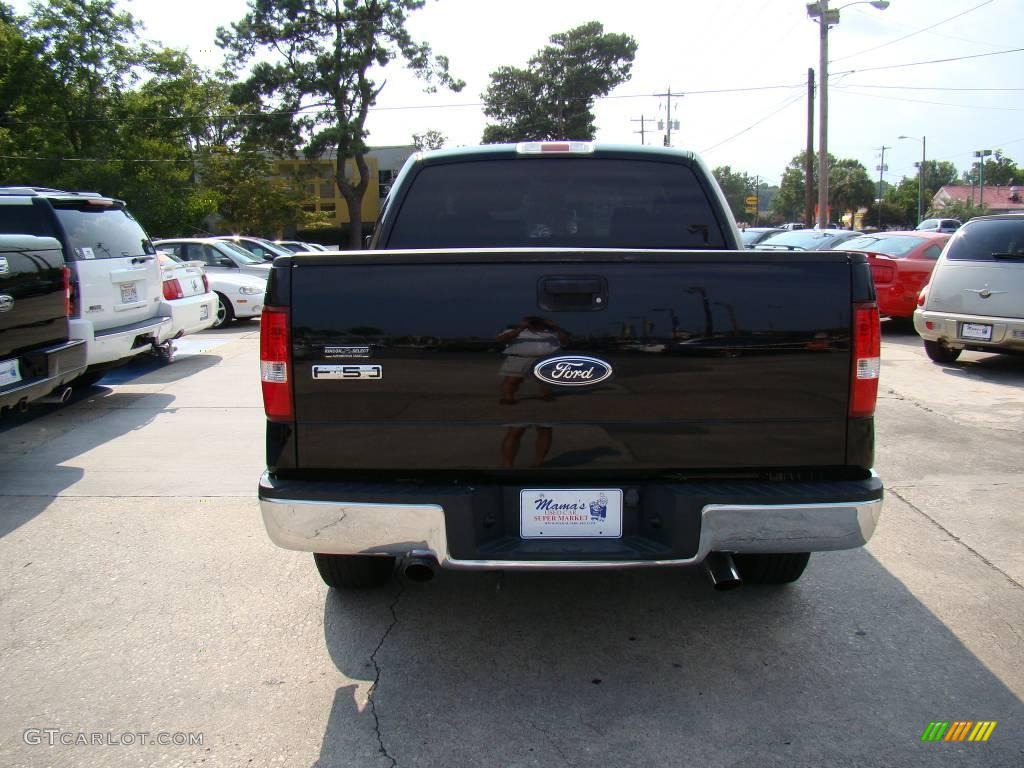 2005 F150 XLT SuperCrew - Black / Medium Flint/Dark Flint Grey photo #7