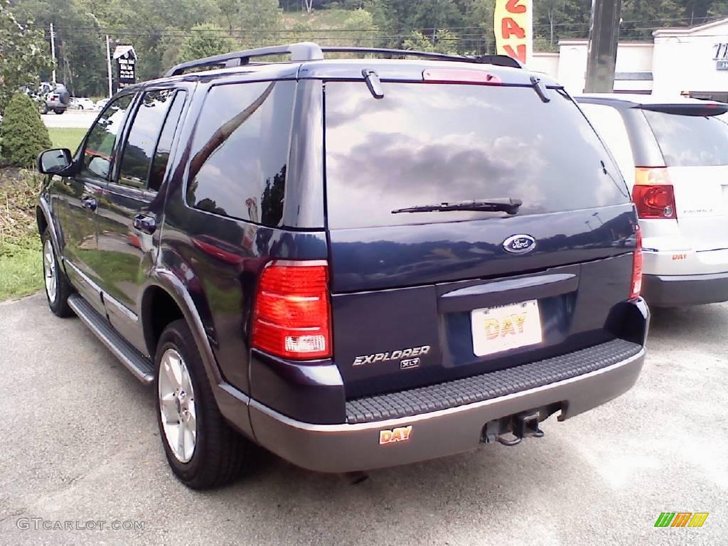 2003 Explorer XLT 4x4 - True Blue Metallic / Medium Parchment Beige photo #2