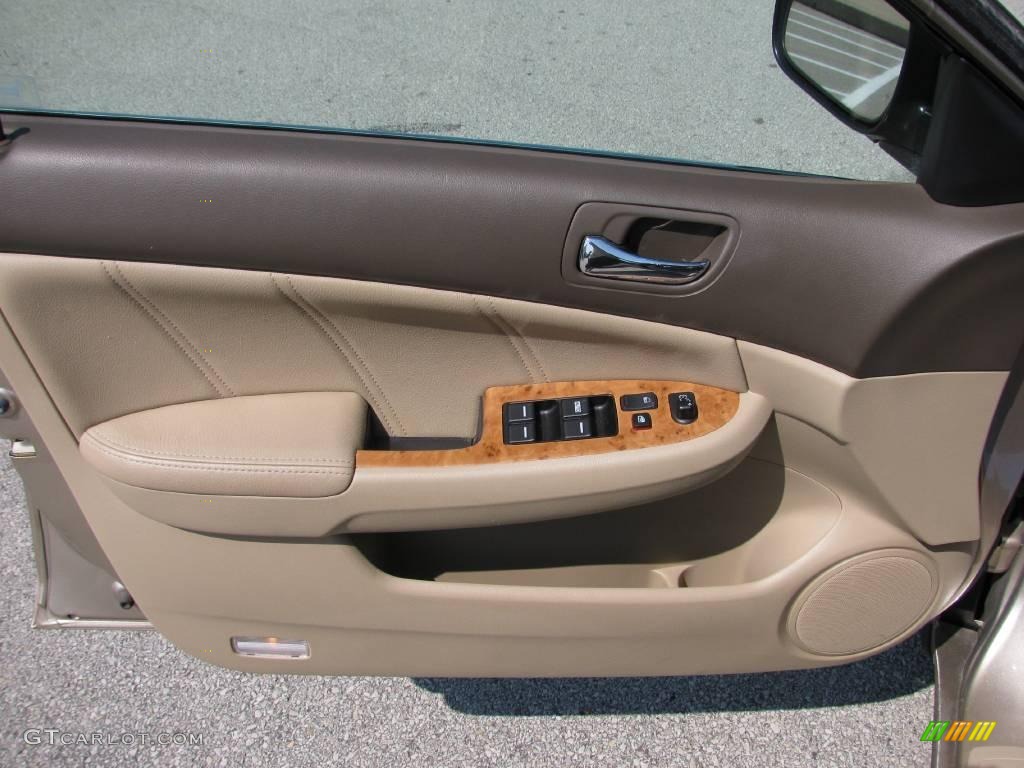 2004 Accord EX-L Sedan - Desert Mist Metallic / Ivory photo #9