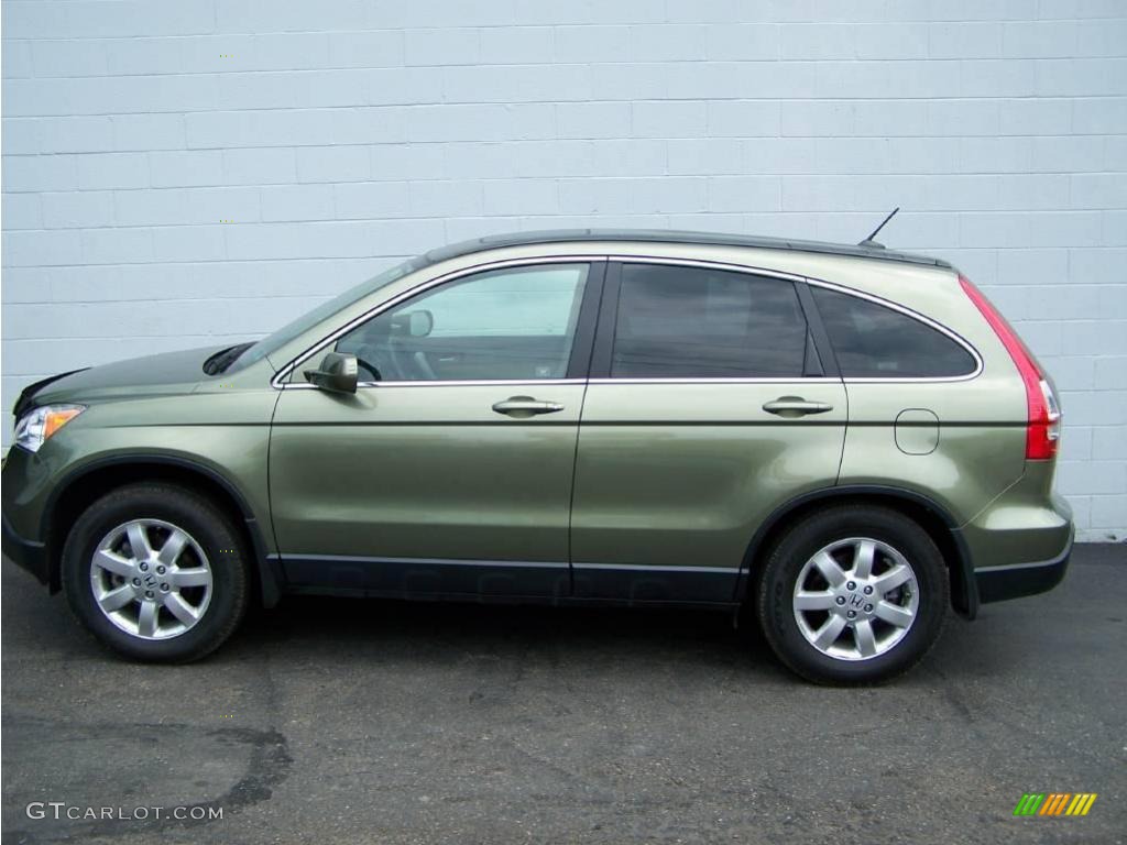 2007 CR-V EX-L 4WD - Green Tea Metallic / Ivory photo #4