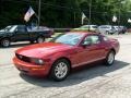 2008 Dark Candy Apple Red Ford Mustang V6 Deluxe Coupe  photo #6