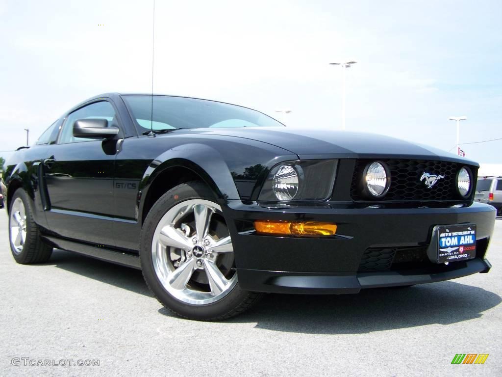 2007 Mustang GT/CS California Special Coupe - Black / Black/Dove Accent photo #1