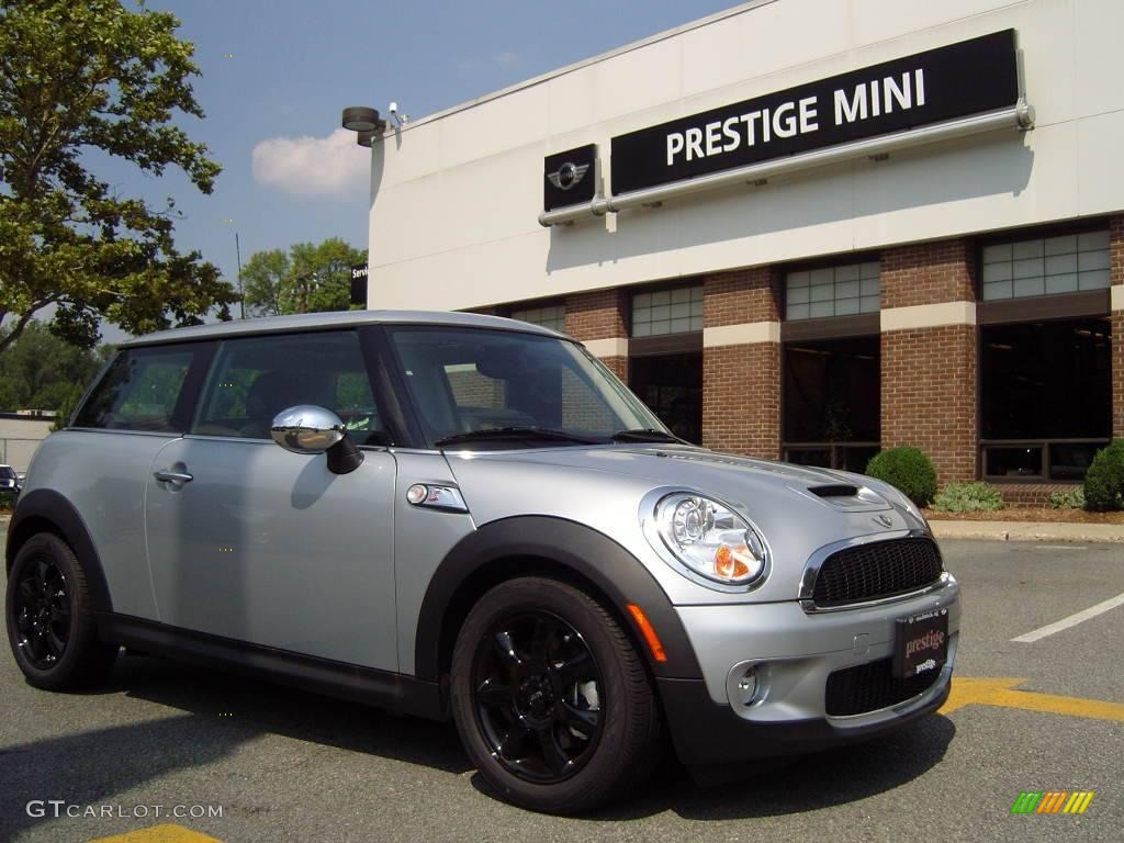 2009 Cooper S Hardtop - Pure Silver Metallic / Black/Rooster Red photo #1