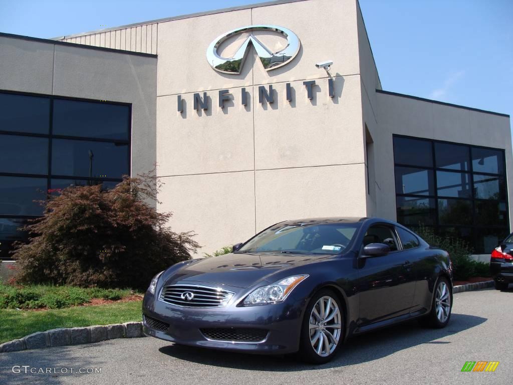 2008 G 37 S Sport Coupe - Blue Slate Metallic / Graphite photo #1