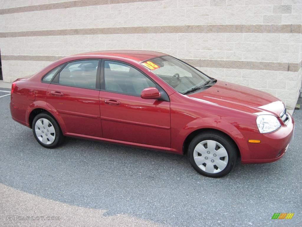 2008 Fusion Red Metallic Suzuki Forenza 15523900 Car