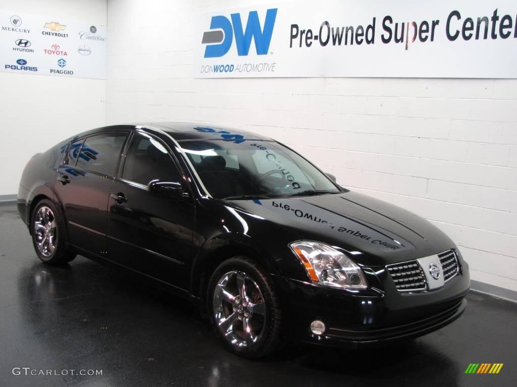 2006 Maxima 3.5 SL - Onyx Black / Black photo #1