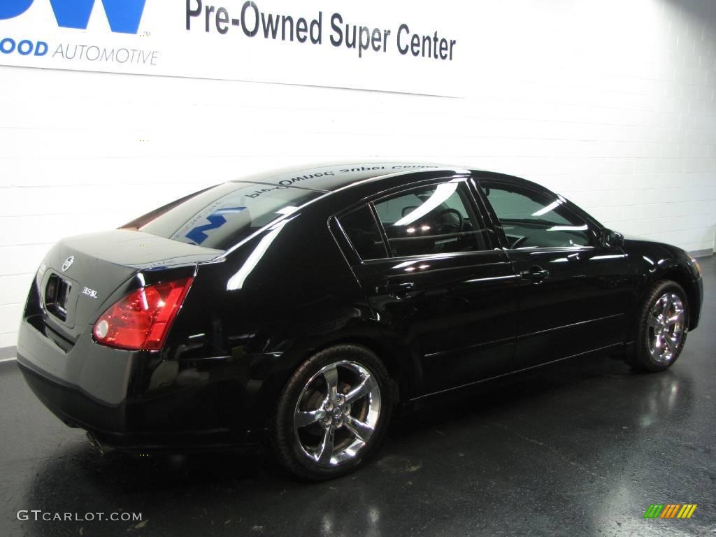 2006 Maxima 3.5 SL - Onyx Black / Black photo #4