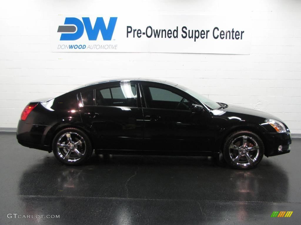 2006 Maxima 3.5 SL - Onyx Black / Black photo #5