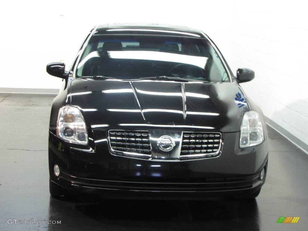 2006 Maxima 3.5 SL - Onyx Black / Black photo #7