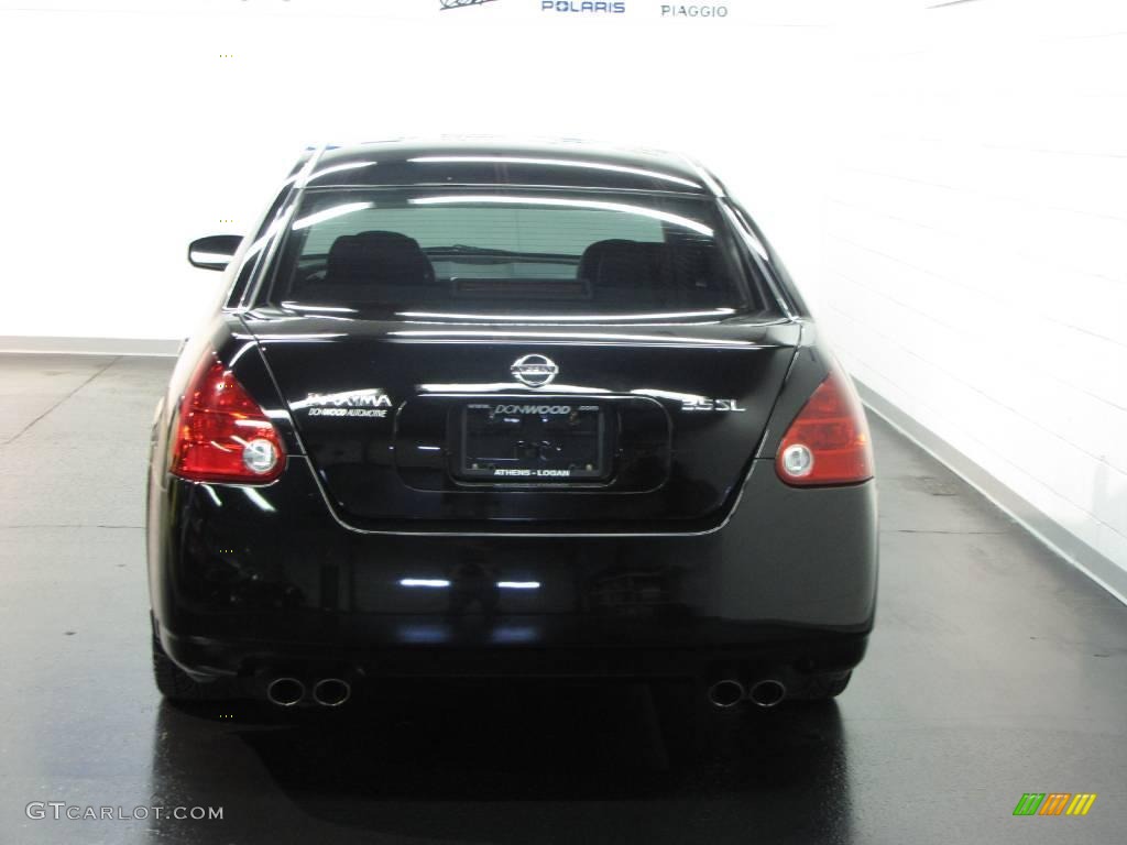 2006 Maxima 3.5 SL - Onyx Black / Black photo #8