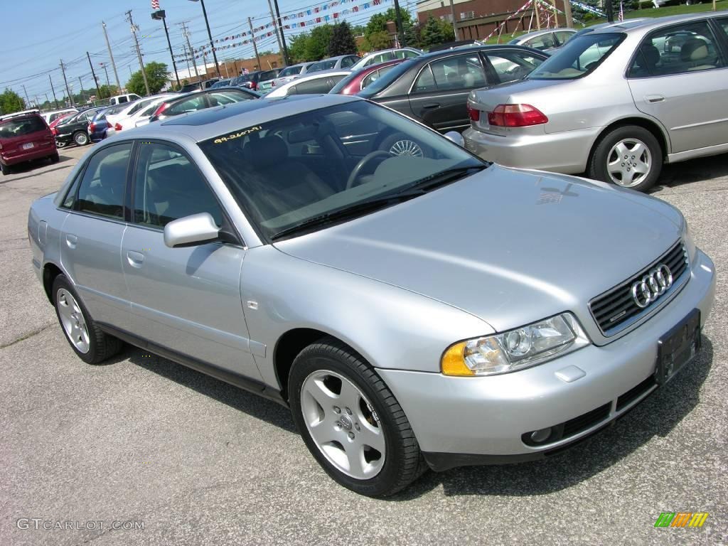 1999 A4 2.8 quattro Sedan - Aluminum Silver Metallic / Opal Gray photo #3