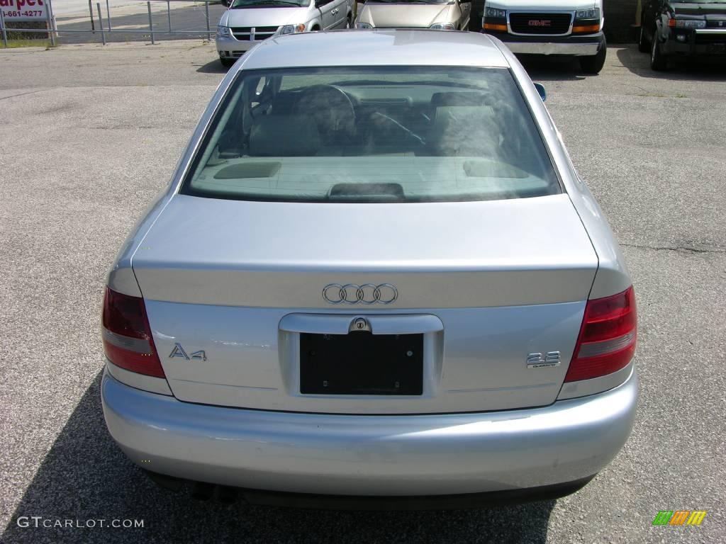 1999 A4 2.8 quattro Sedan - Aluminum Silver Metallic / Opal Gray photo #4
