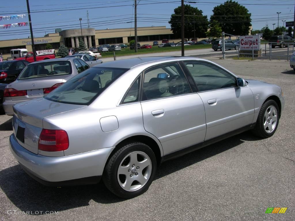 1999 A4 2.8 quattro Sedan - Aluminum Silver Metallic / Opal Gray photo #6