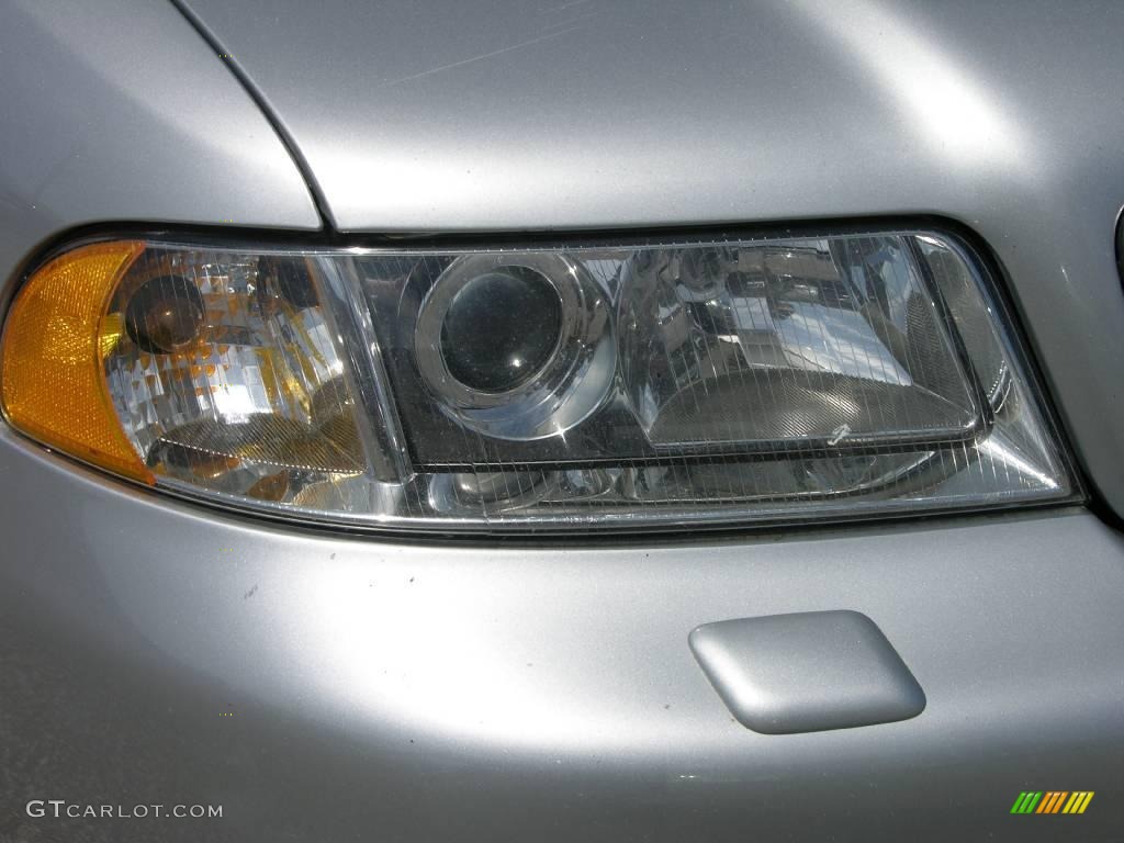 1999 A4 2.8 quattro Sedan - Aluminum Silver Metallic / Opal Gray photo #7