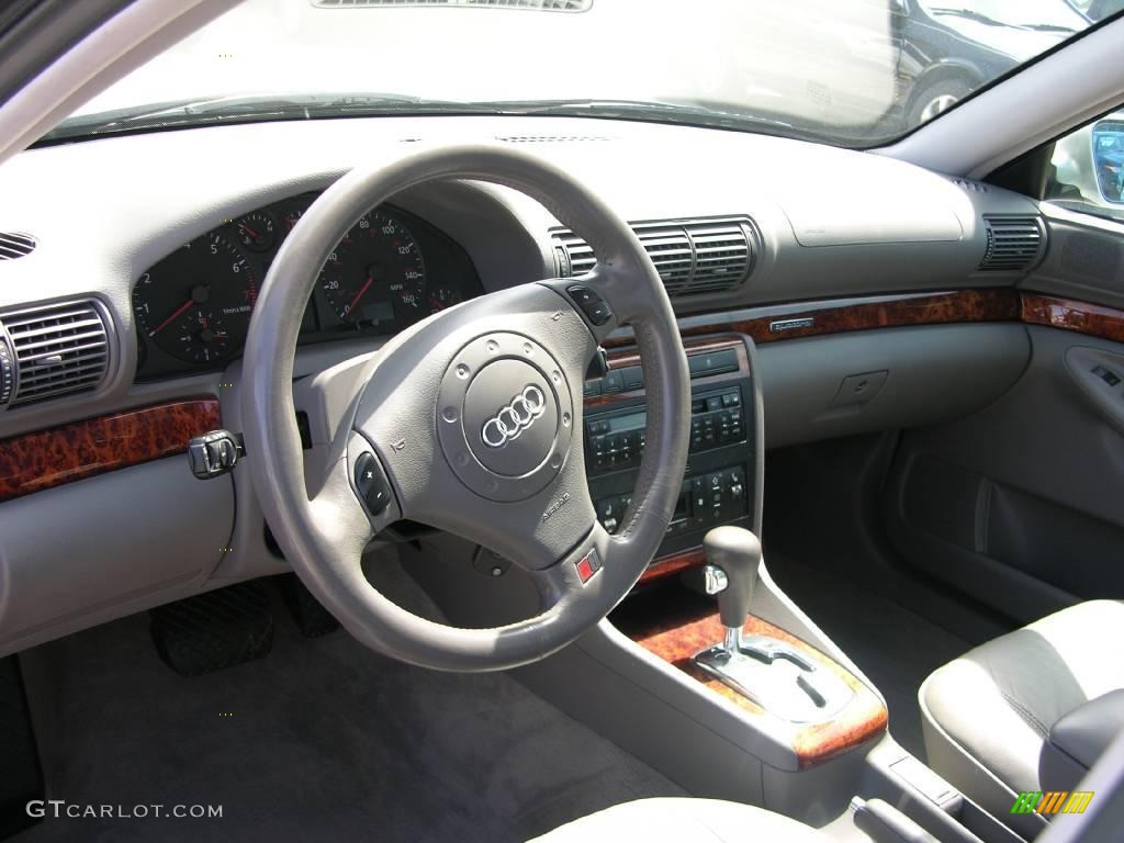 1999 A4 2.8 quattro Sedan - Aluminum Silver Metallic / Opal Gray photo #12