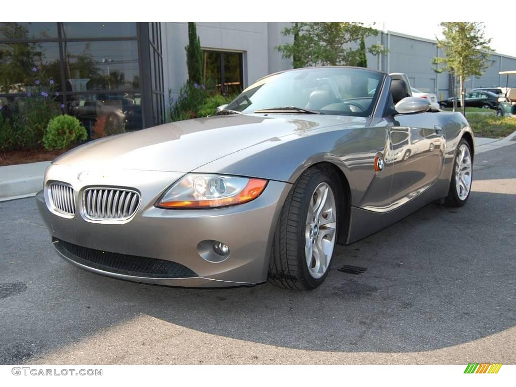 2003 Z4 3.0i Roadster - Sterling Grey Metallic / Black photo #14