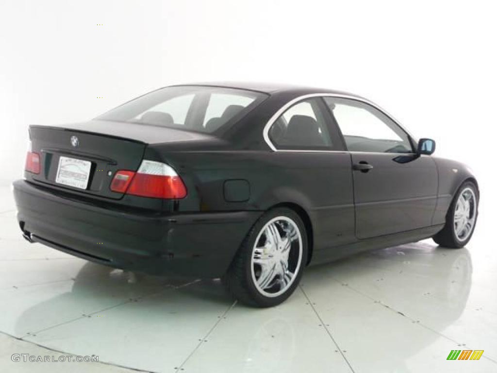 2005 3 Series 325i Coupe - Jet Black / Black photo #5