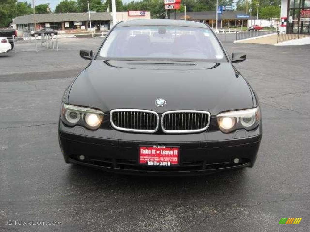 2004 7 Series 745i Sedan - Jet Black / Black/Black photo #9