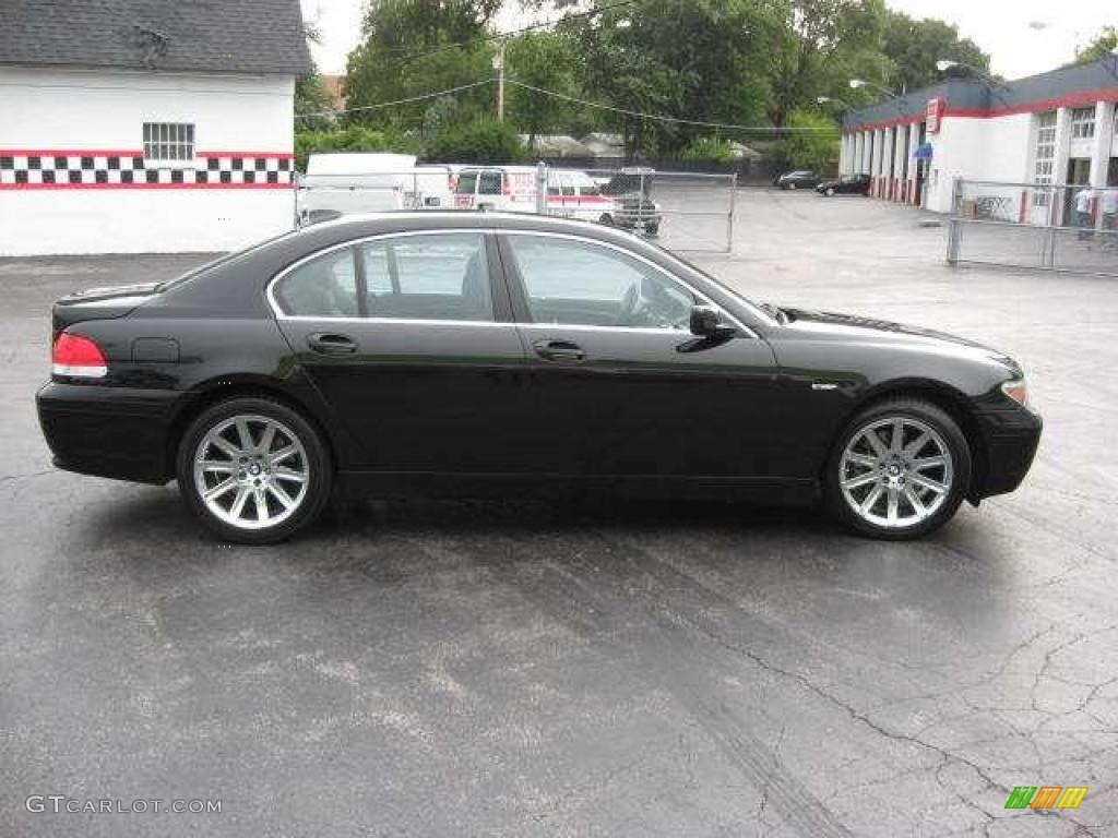 2004 7 Series 745i Sedan - Jet Black / Black/Black photo #10