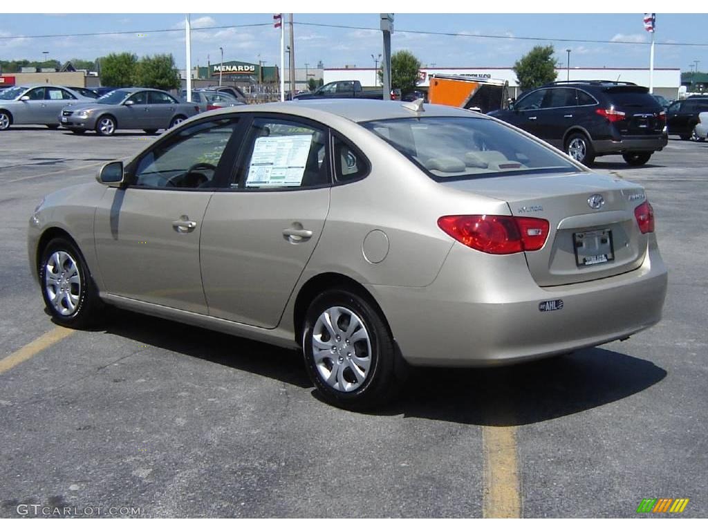 2009 Elantra GLS Sedan - Laguna Sand / Beige photo #5