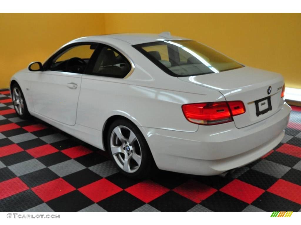 2007 3 Series 328i Coupe - Alpine White / Cream Beige photo #4