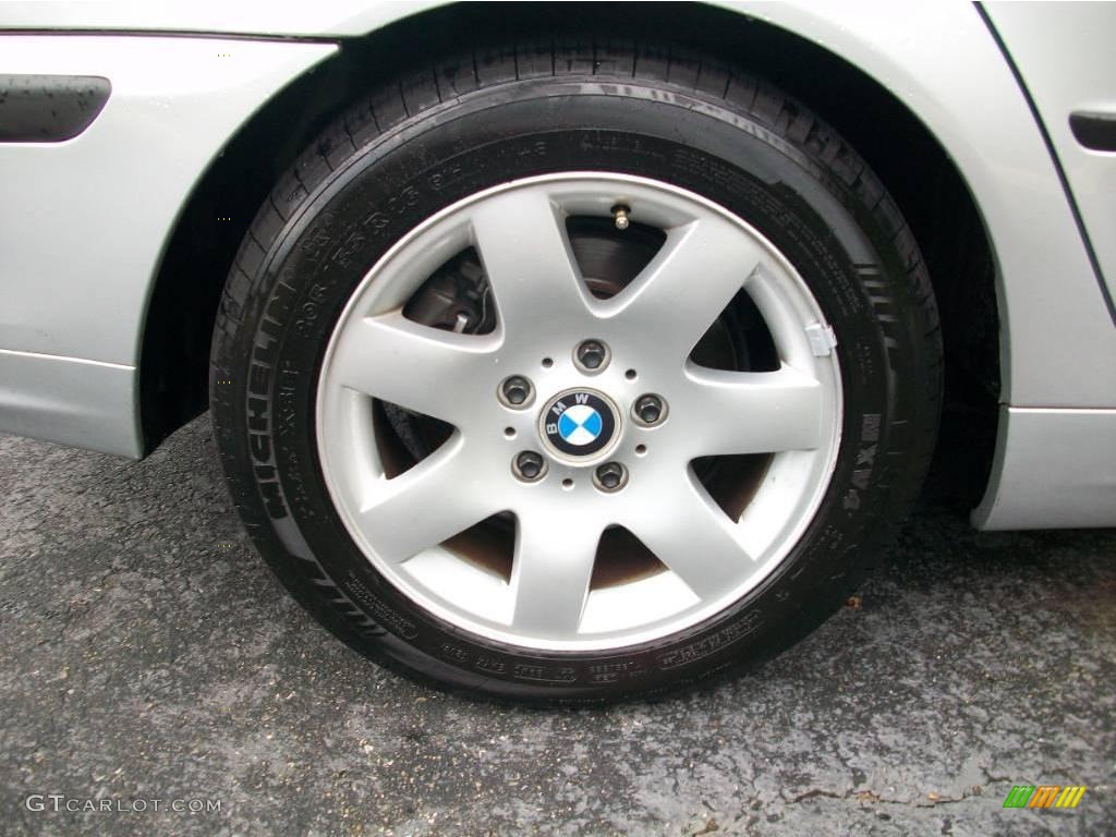 2001 3 Series 325i Sedan - Titanium Silver Metallic / Black photo #19