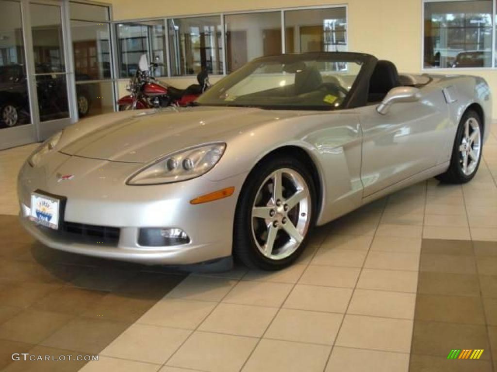 2006 Corvette Convertible - Machine Silver Metallic / Ebony Black photo #1