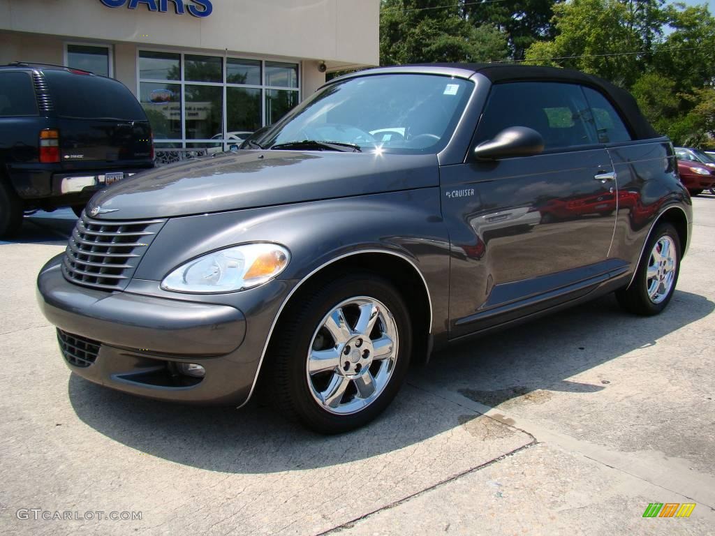 2005 PT Cruiser Touring Turbo Convertible - Graphite Gray Metallic / Dark Slate Gray photo #3