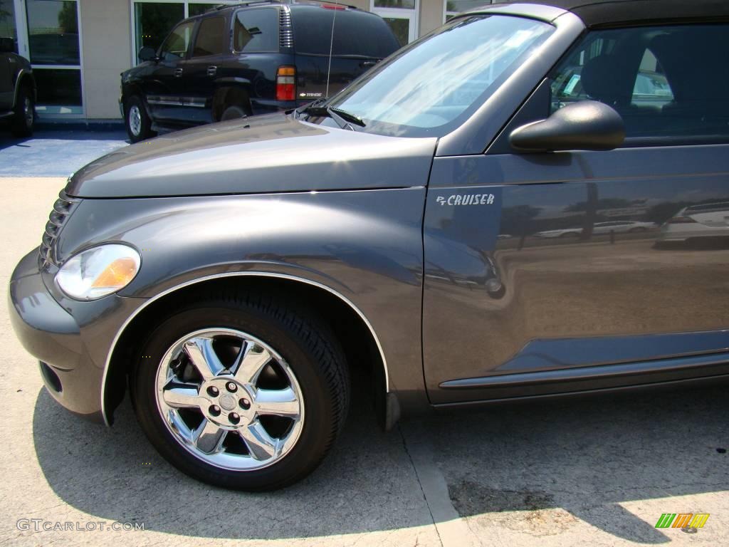 2005 PT Cruiser Touring Turbo Convertible - Graphite Gray Metallic / Dark Slate Gray photo #21