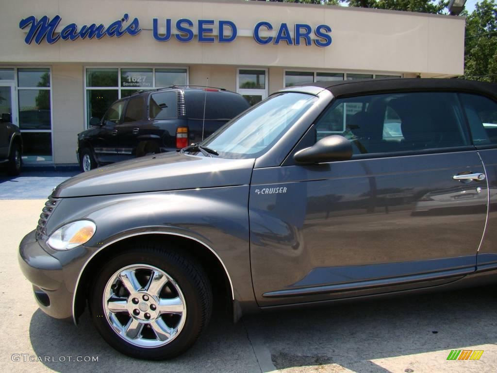 2005 PT Cruiser Touring Turbo Convertible - Graphite Gray Metallic / Dark Slate Gray photo #22