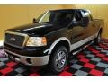 2008 Black Ford F150 Lariat SuperCrew 4x4  photo #3