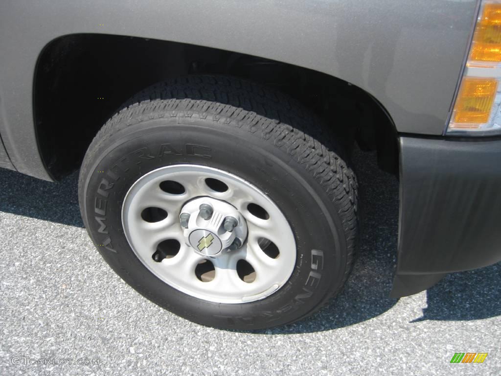 2007 Silverado 1500 Work Truck Regular Cab - Graystone Metallic / Dark Charcoal photo #4