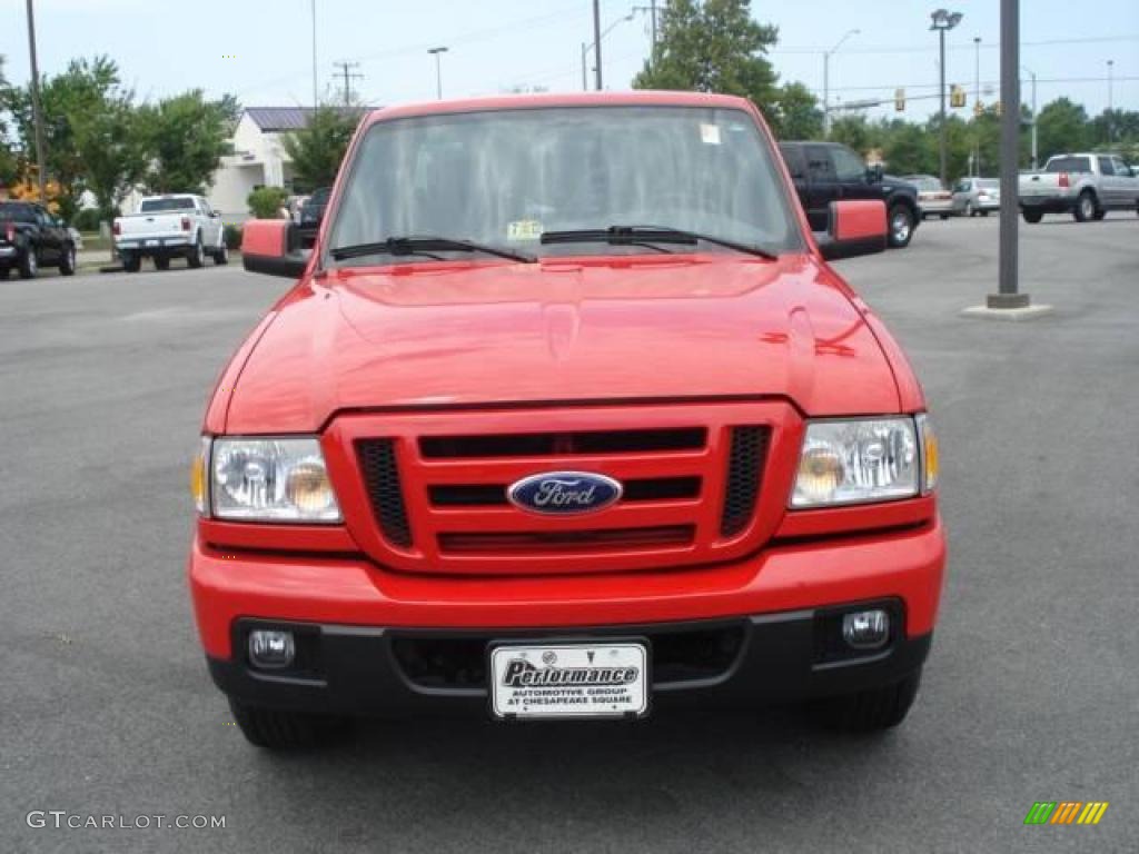 2006 Ranger Sport Regular Cab - Torch Red / Medium Dark Flint photo #9