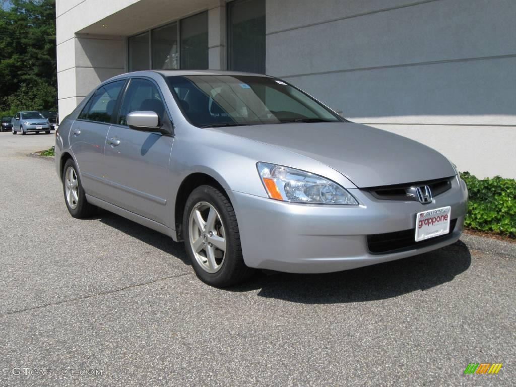 2004 Accord EX Sedan - Satin Silver Metallic / Black photo #1