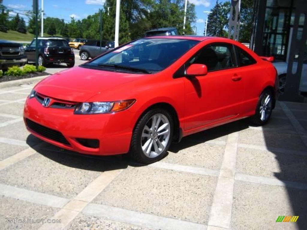 2007 Civic Si Coupe - Rallye Red / Black photo #4