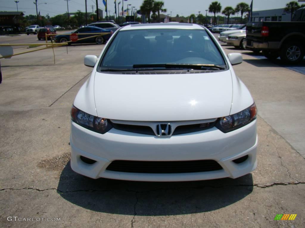 2007 Civic Si Coupe - Taffeta White / Black photo #3