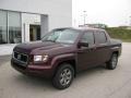 2007 Dark Cherry Pearl Honda Ridgeline RTX  photo #2