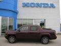 2007 Dark Cherry Pearl Honda Ridgeline RTX  photo #3